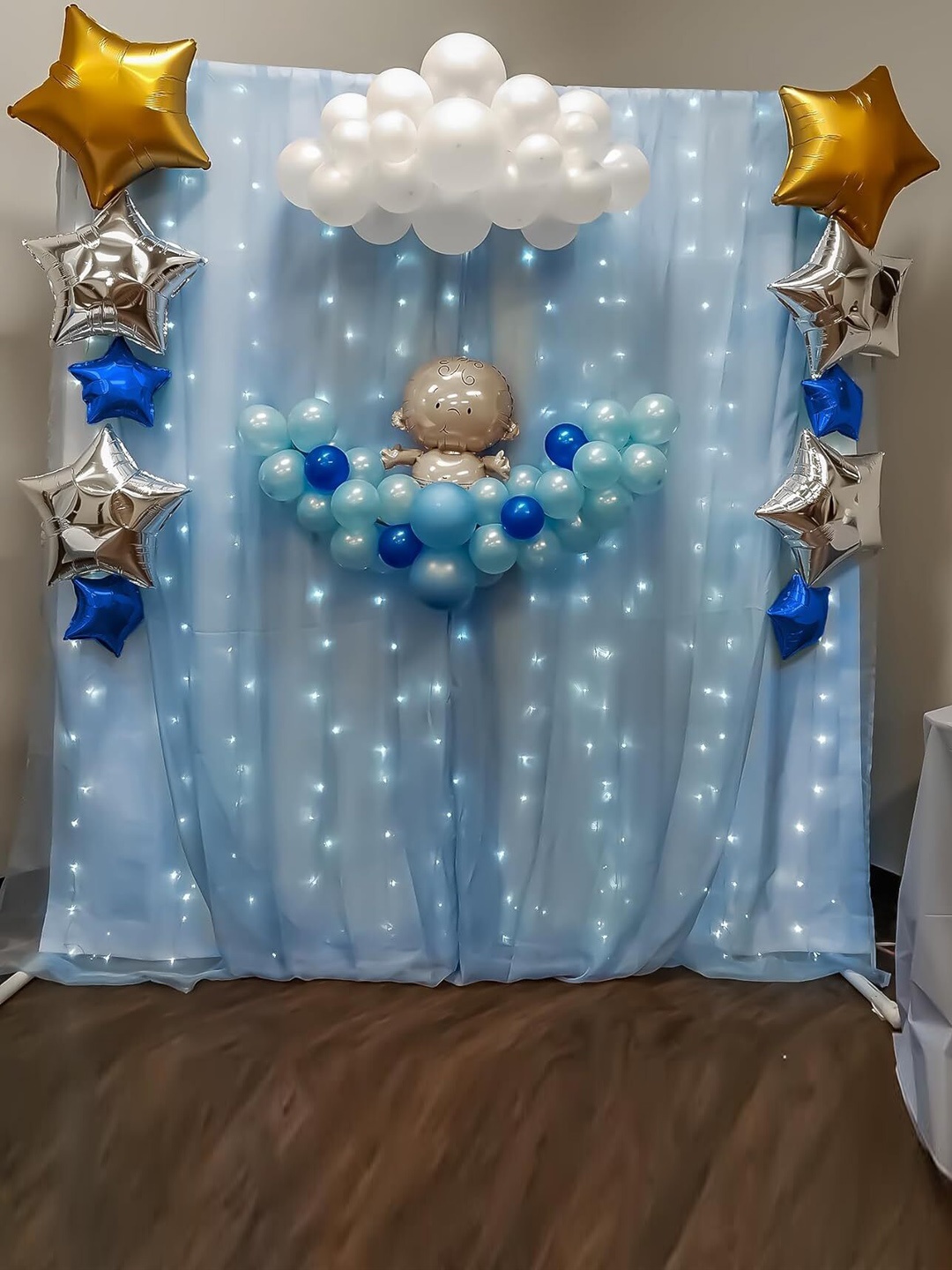 

Special You Blue & White 79 Pieces Baby Shower Decor