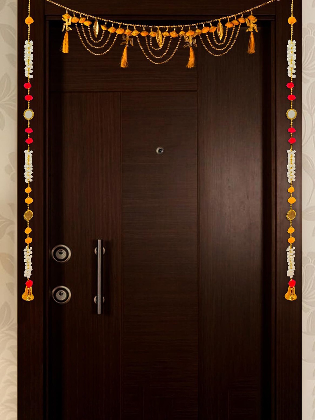 

Special You Yellow & White 3 Pieces Hanging Door Torans