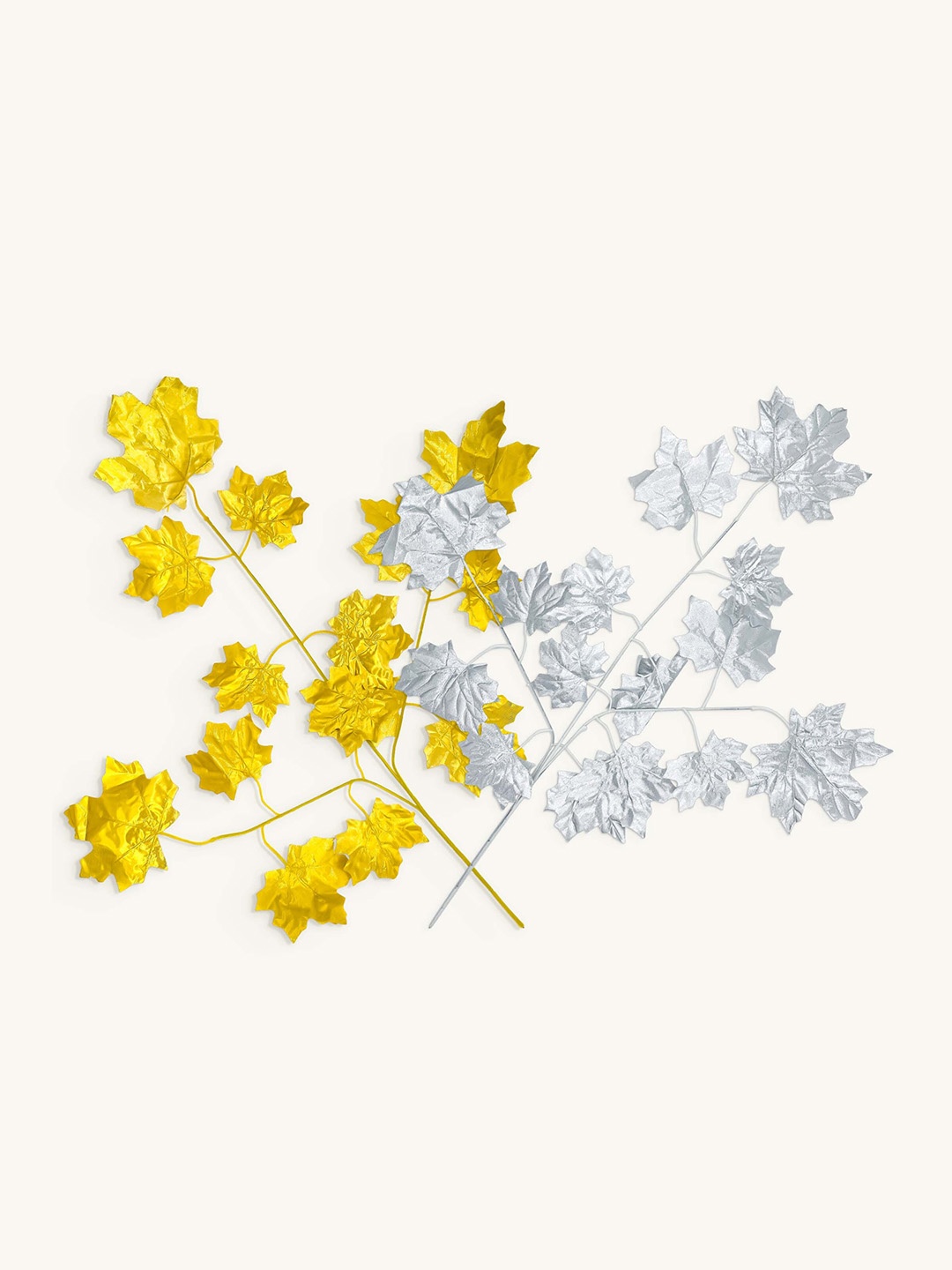 

Special You 12-Pcs Grey & Beige Maple Leaves Garland