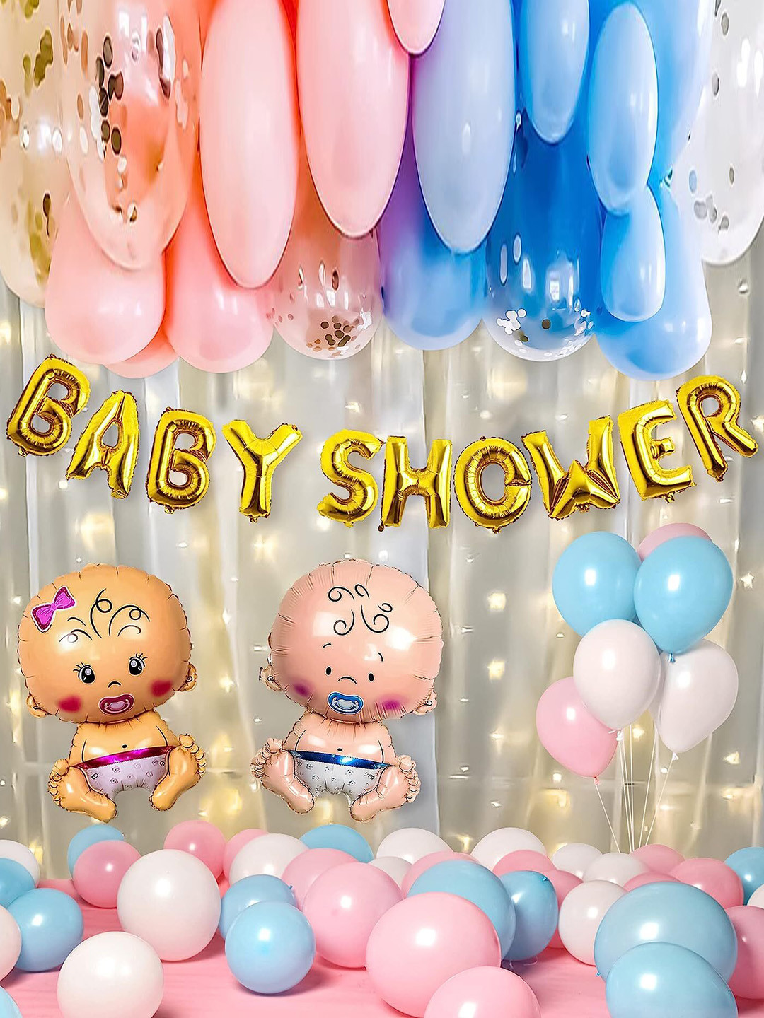 

Special You Blue & Pink 43 Pieces Baby Shower Festive Decor