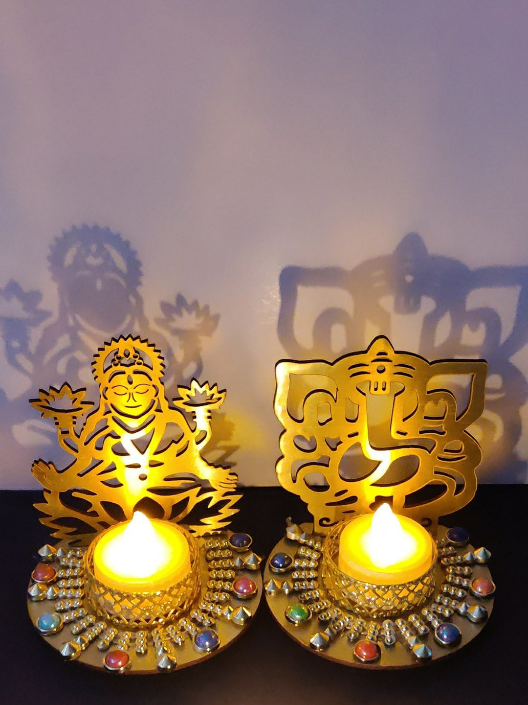 

Special You Gold-Toned 2 Pcs Candle Holders