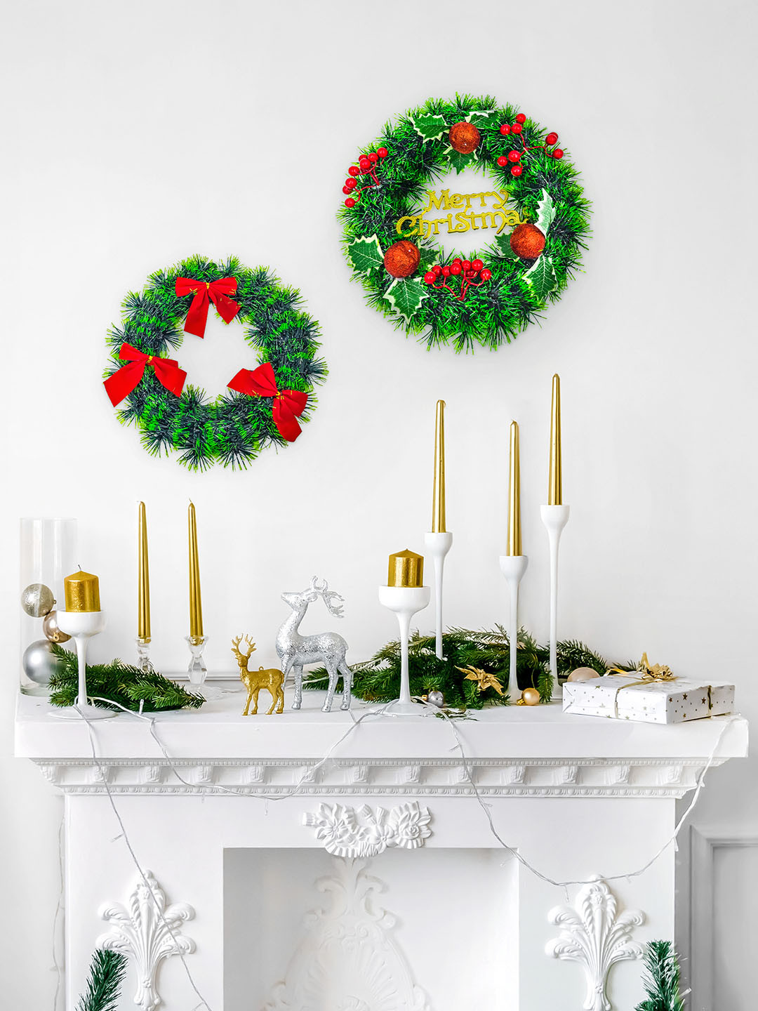 

Special You Green 2 Pieces Christmas Wreath