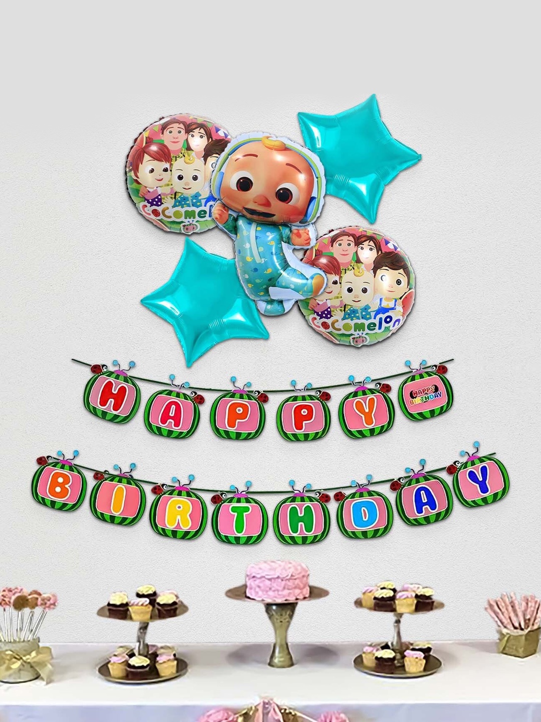 

Special You 6-Pcs Peach & Blue Aesthetic Home Decor Items