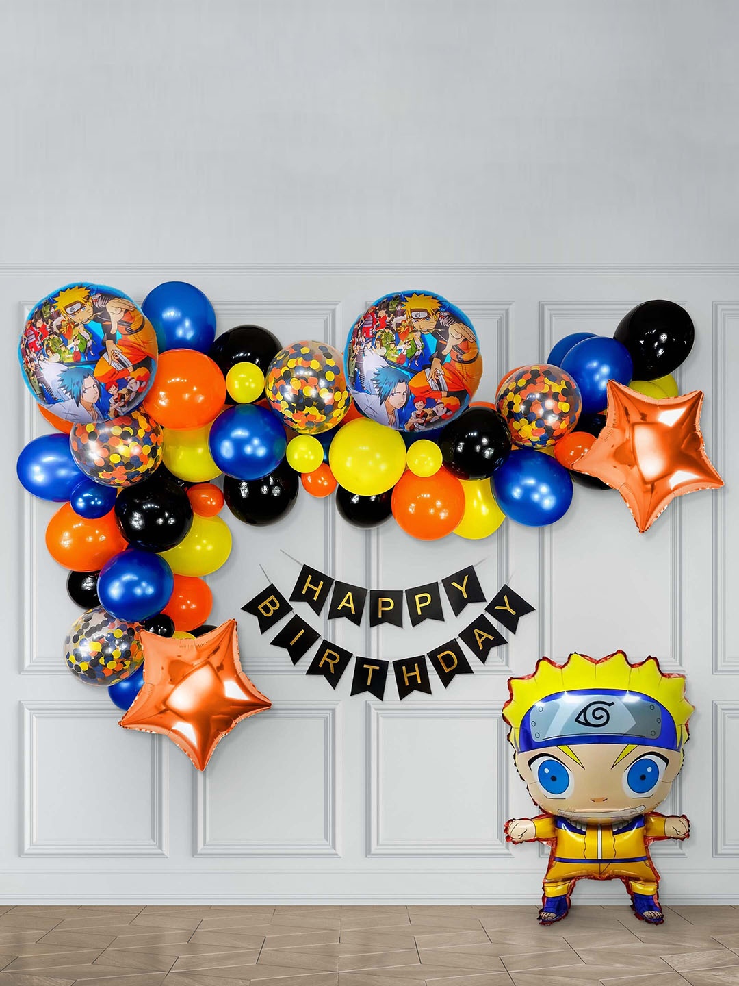 

Special You Orange & Blue 52 Pieces Naruto Themed Birthday Festive Decor