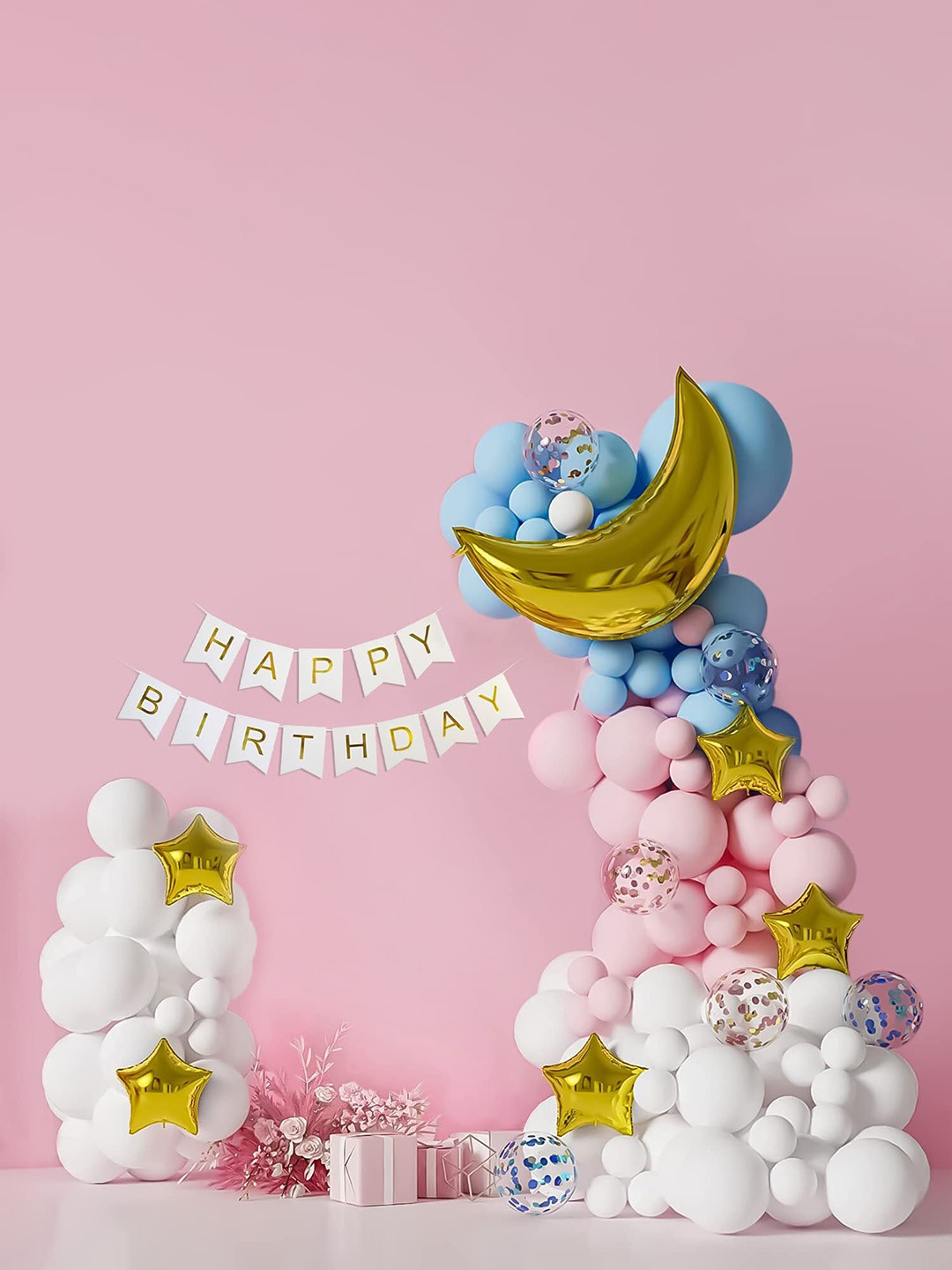 

Special You 58-Pcs Blue & Pink Happy Birthday DIY kit