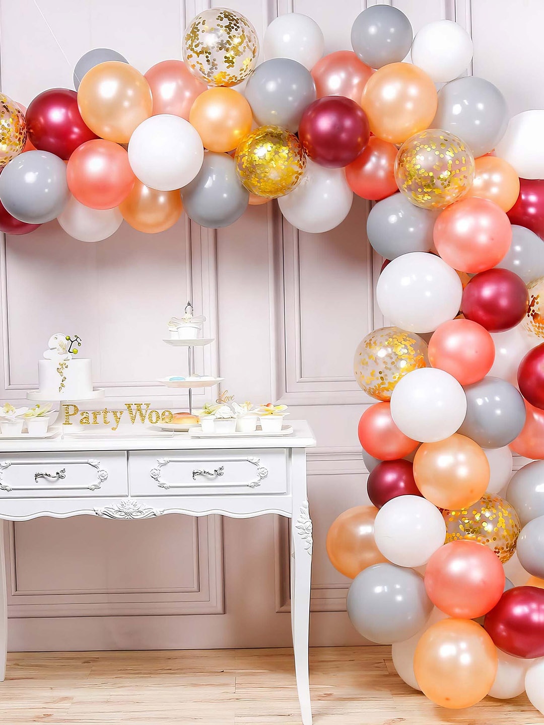 

Special You White & Maroon 86 Pieces Party Balloon Decoration