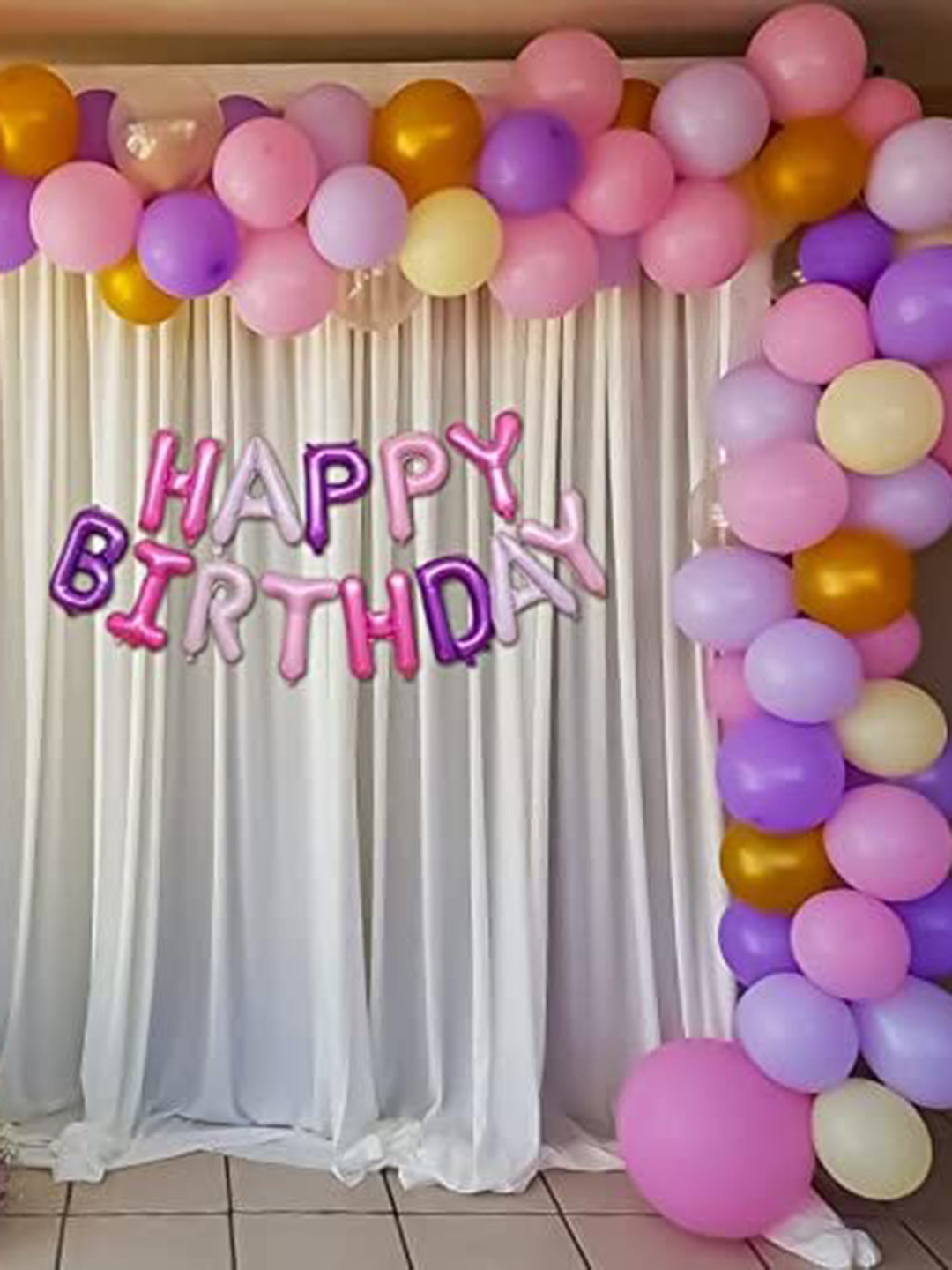 

Special You Pink & Gold Toned 65 Pieces Happy Birthday Decor