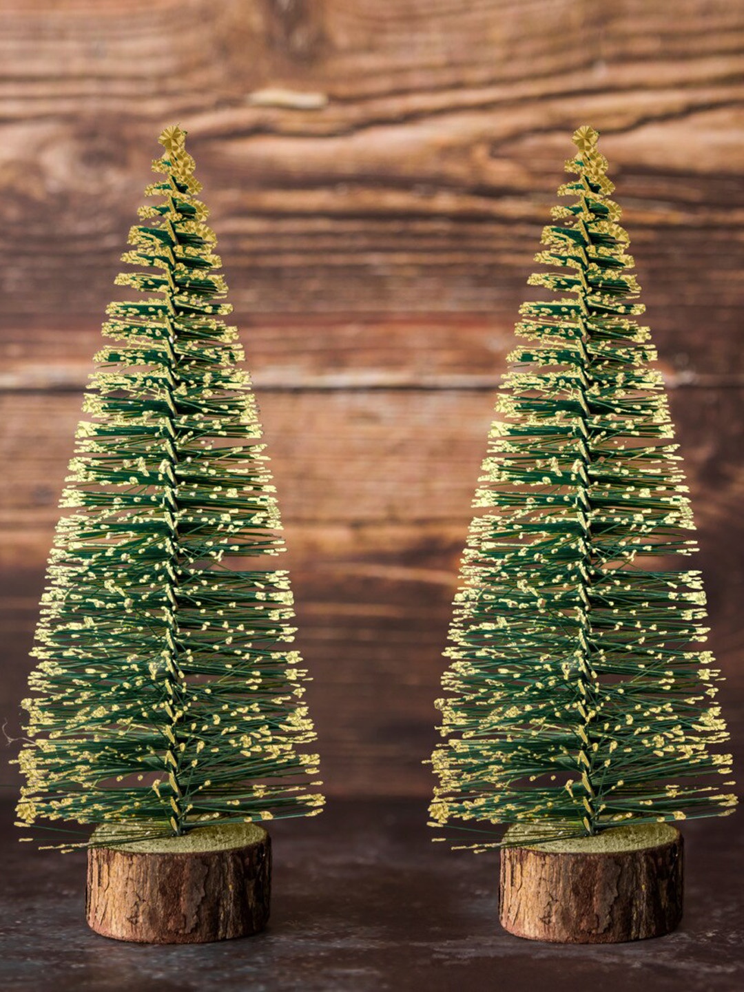 

Special You Green 2 Pieces Textured Christmas Trees