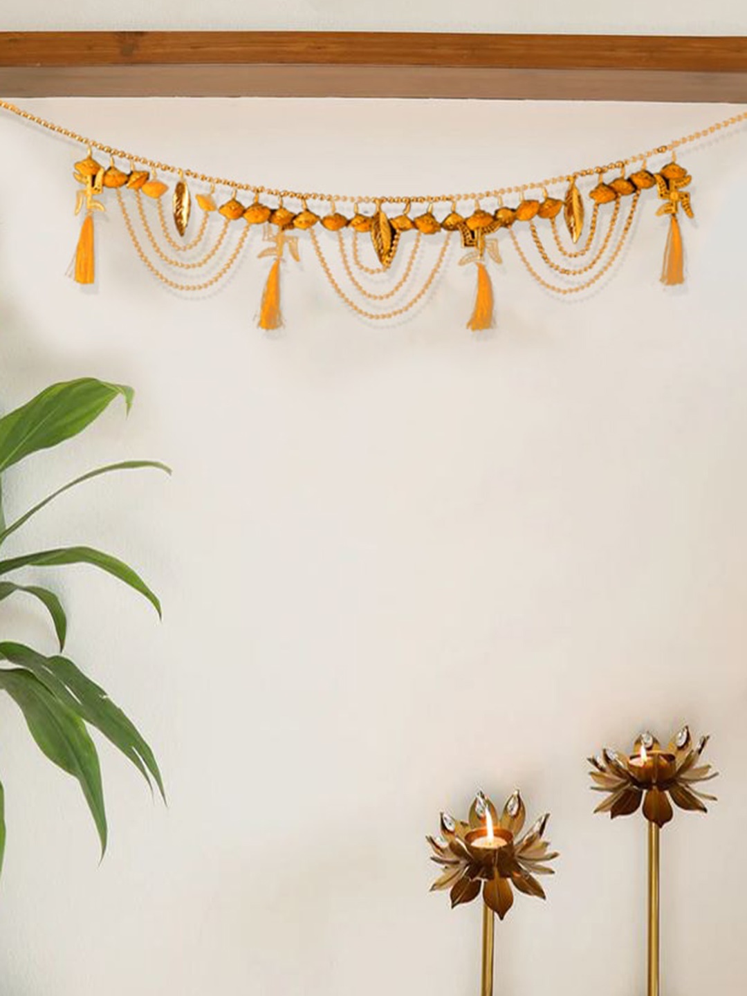 

Special You Yellow Swastik Toran Festive Decor