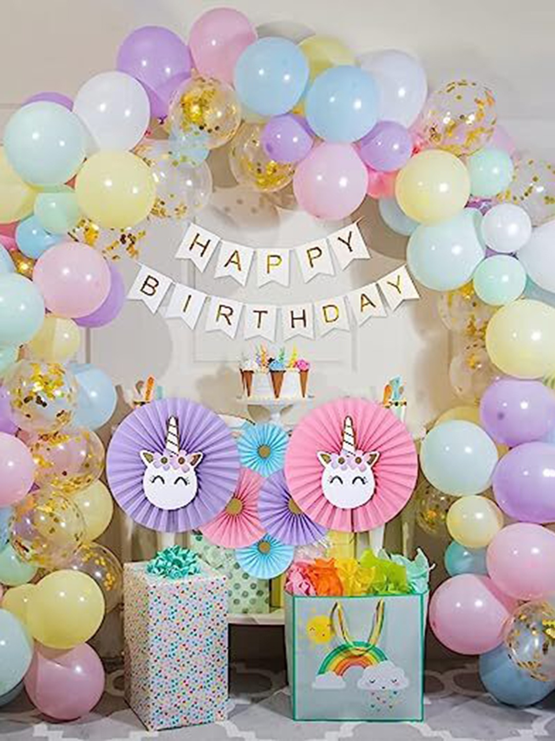 

Special You 64-Pcs Pink & Green Theme Happy Birthday DIY kit