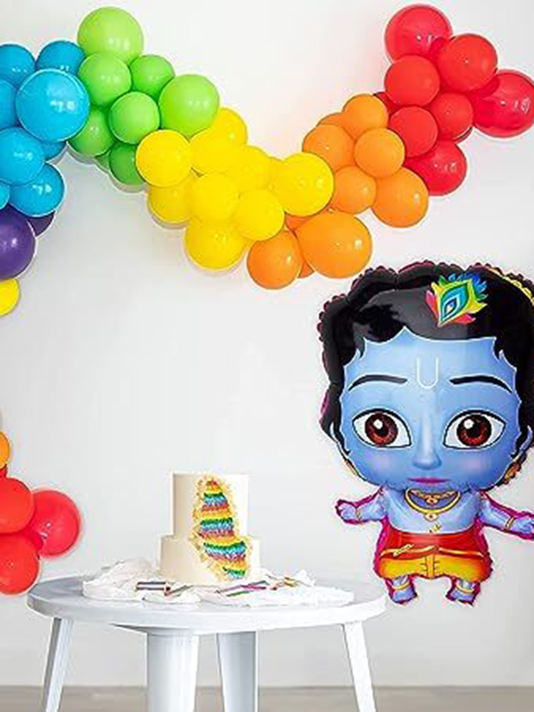 

Special You Red & Blue 60 Pieces Janmashtami Decoration Balloons