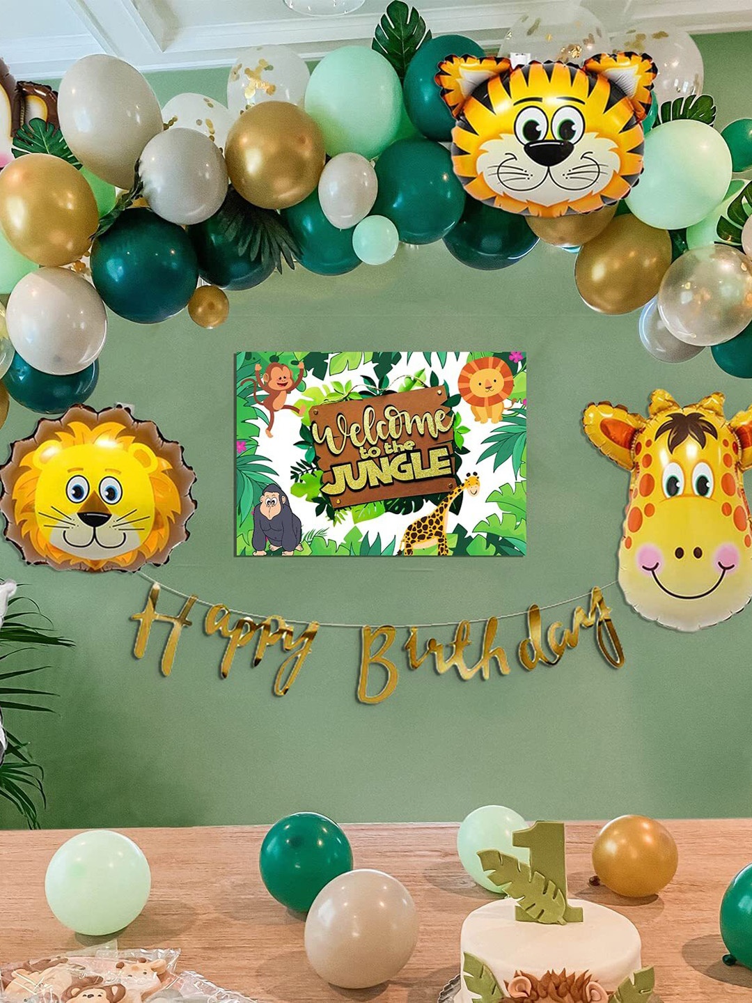

Special You Green & Yellow 49 Pieces Birthday Festive Decor