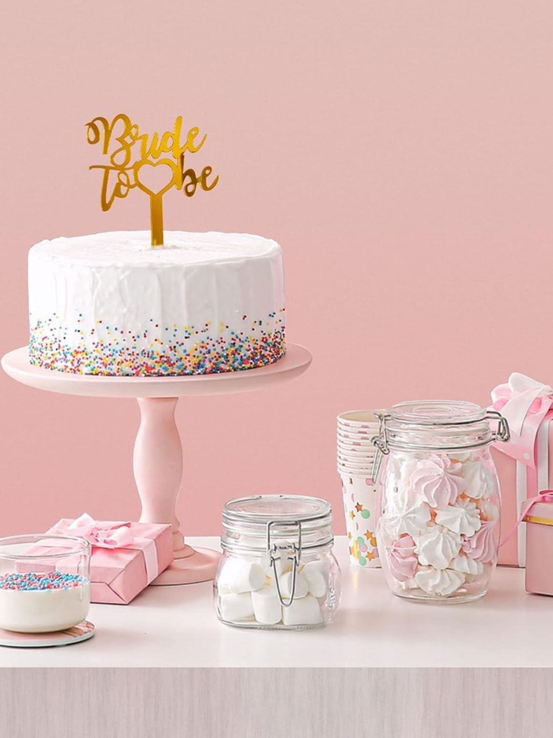 

Special YouPink & Blue 4 Pieces Bachelorette Combo Set, Pink