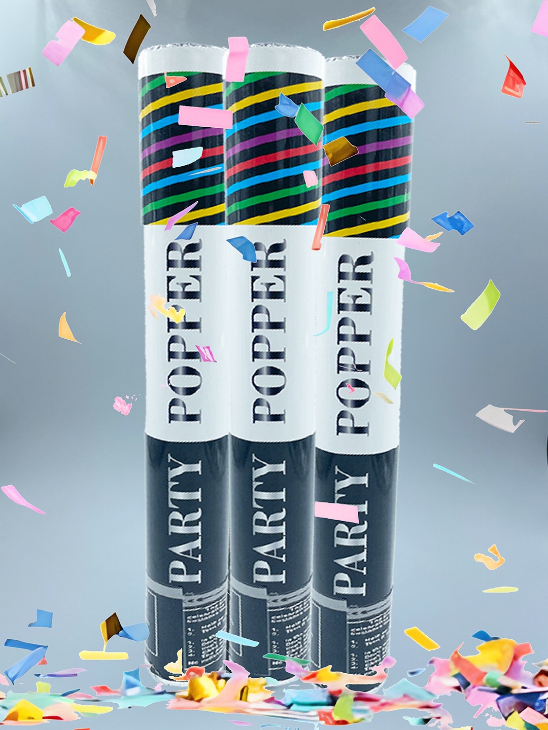 

Special You Black 3 Pieces Large Paper Confetti Cannons
