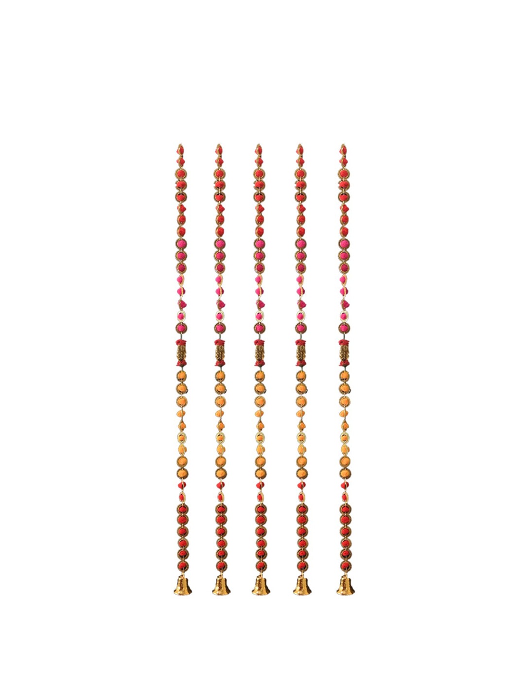 

Special You Pink & Yellow 5 Pieces Mogra Latkans