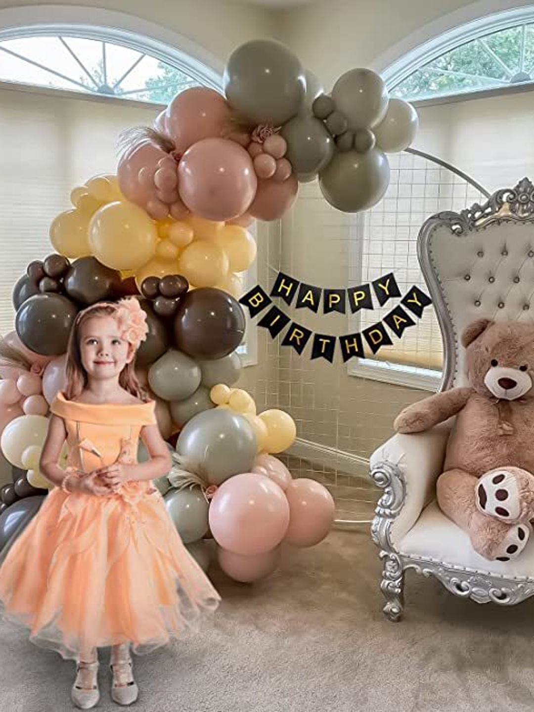

Special You Grey & Brown 63 Pieces Balloons Decoration Items