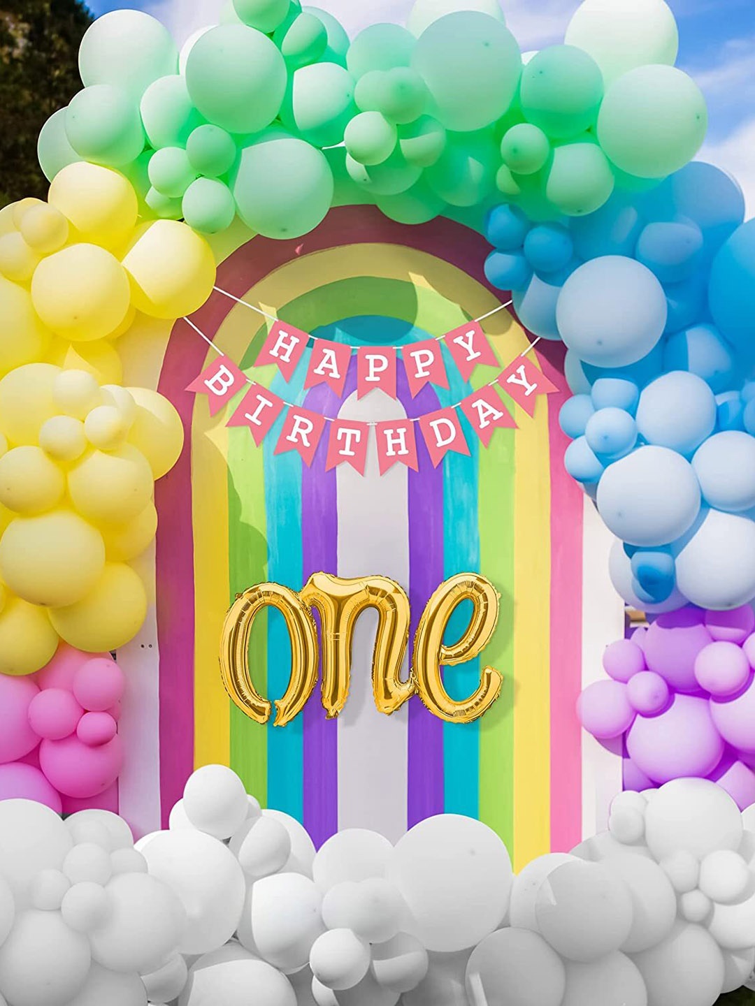 

Special You Yellow & White 134 Pieces Balloons Decoration Items