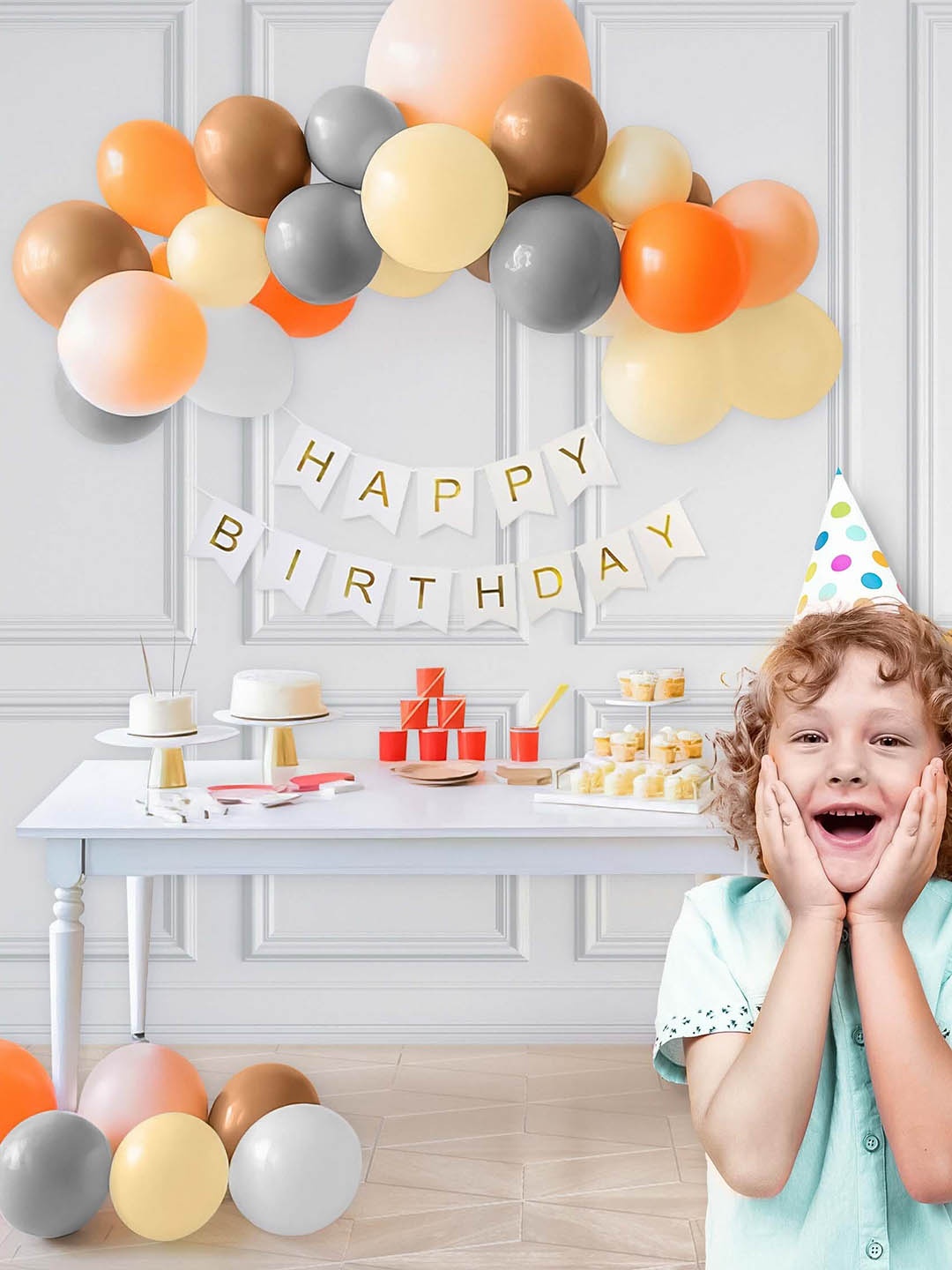 

Special You White & Grey 63 Pieces Birthday Decor