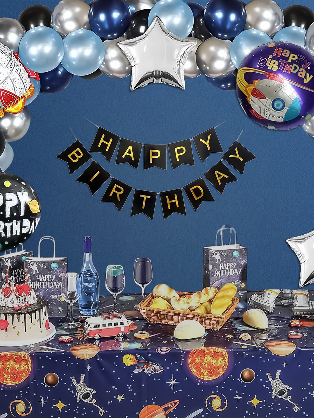 

Special You Blue & Grey 64 Pieces Birthday Decor