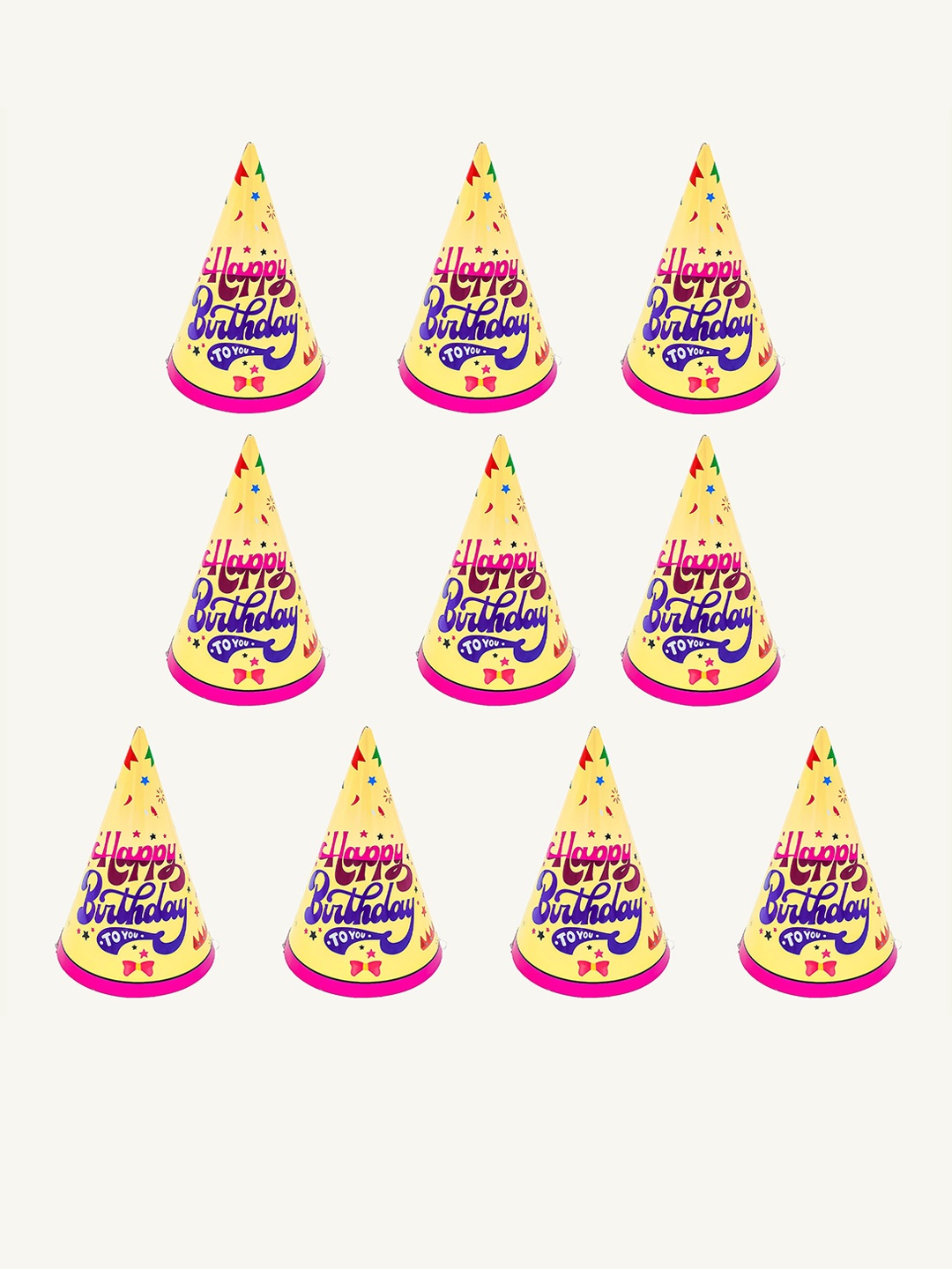 

Special You Yellow 10 Pieces Happy Birthday Caps