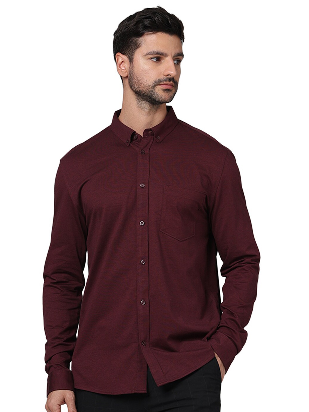 

Celio Classic Cotton Casual Shirt, Burgundy