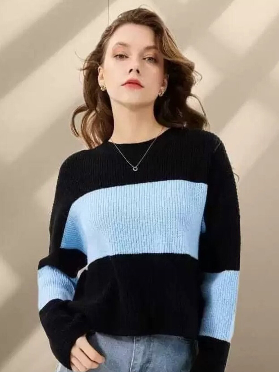 

BAESD Colourblocked Layered Top, Black