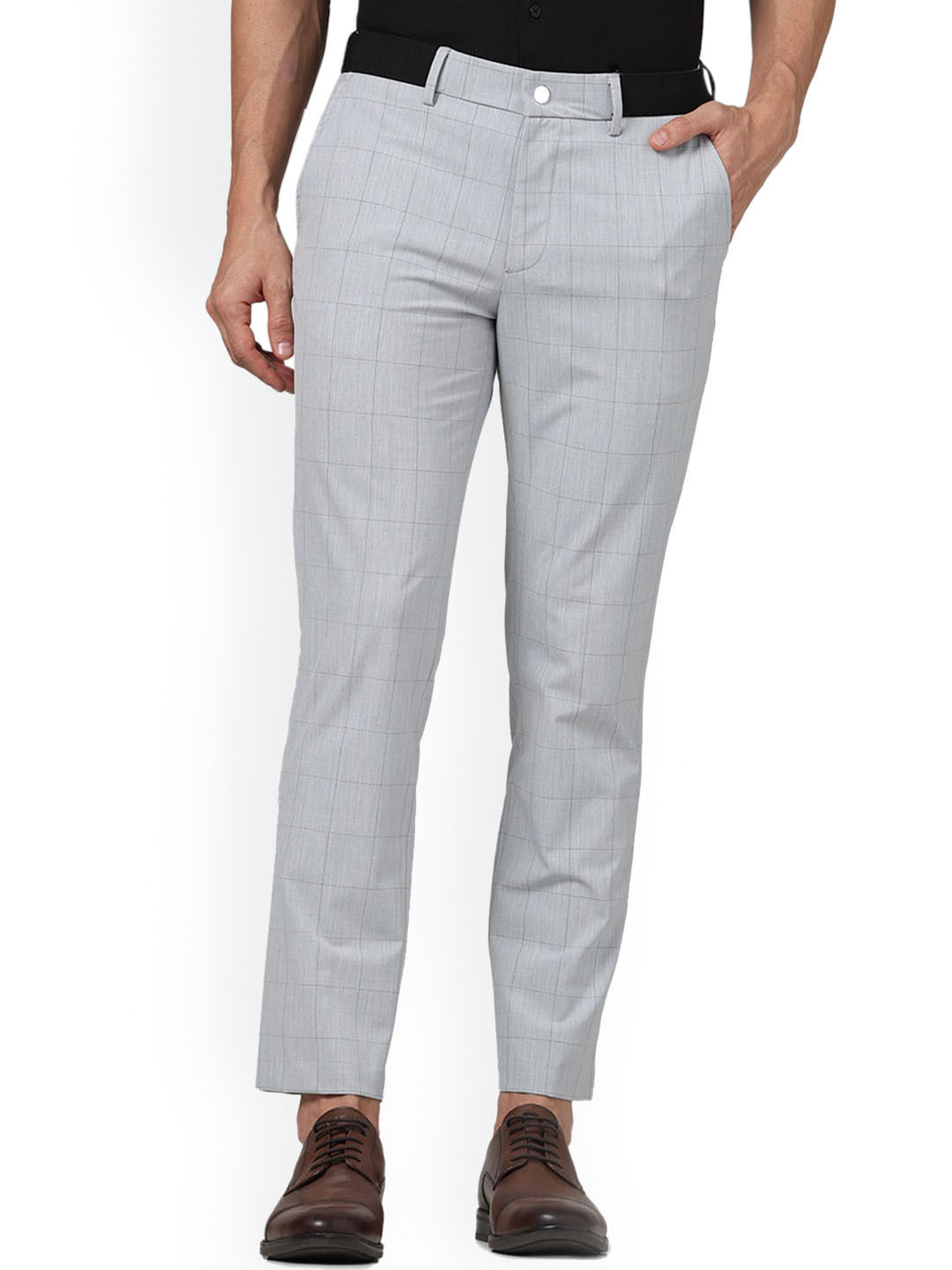

Celio Men Slim Fit Mid-Rise Formal Trouser, Grey