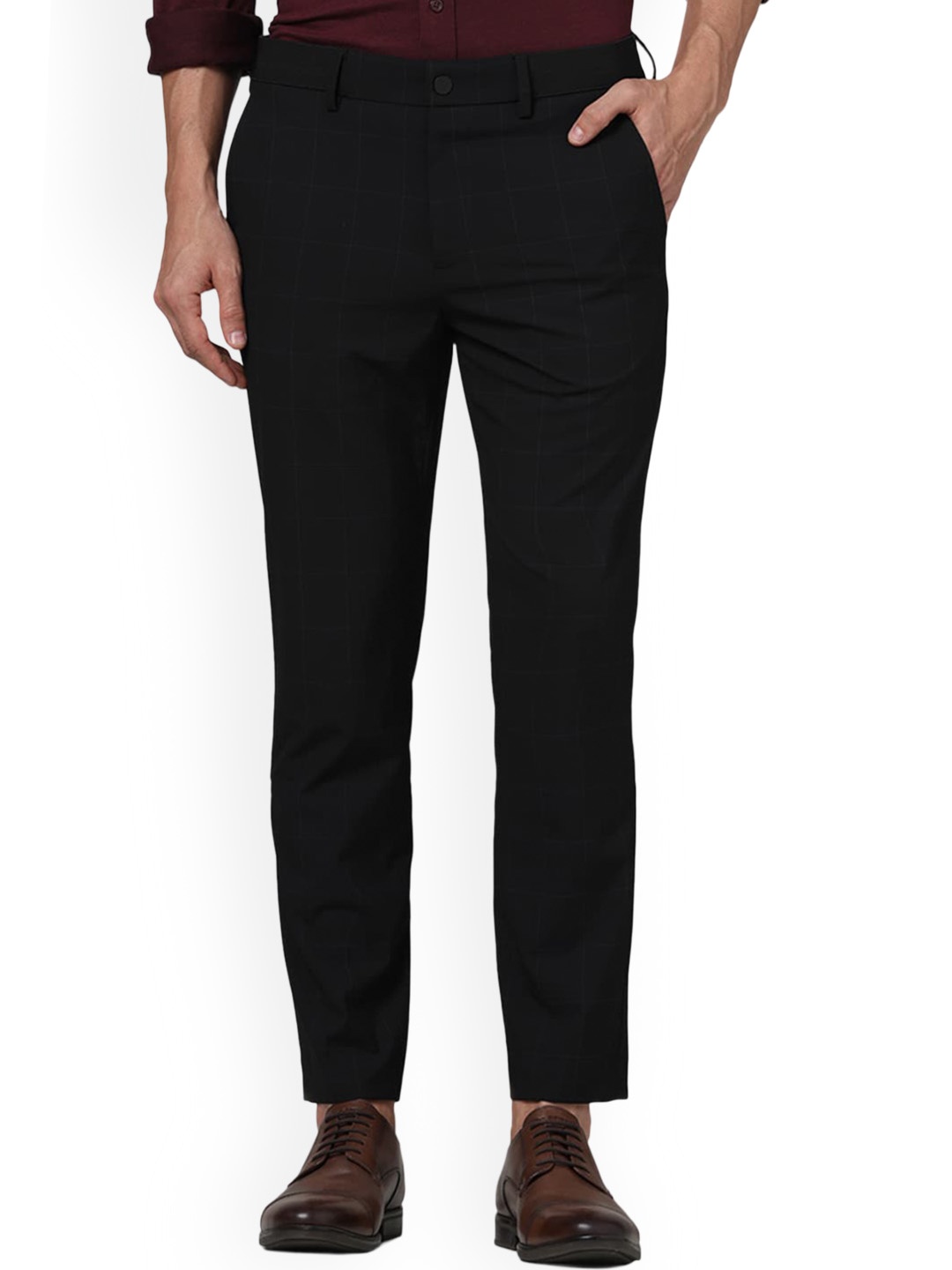 

Celio Men Slim Fit Formal Trousers, Black