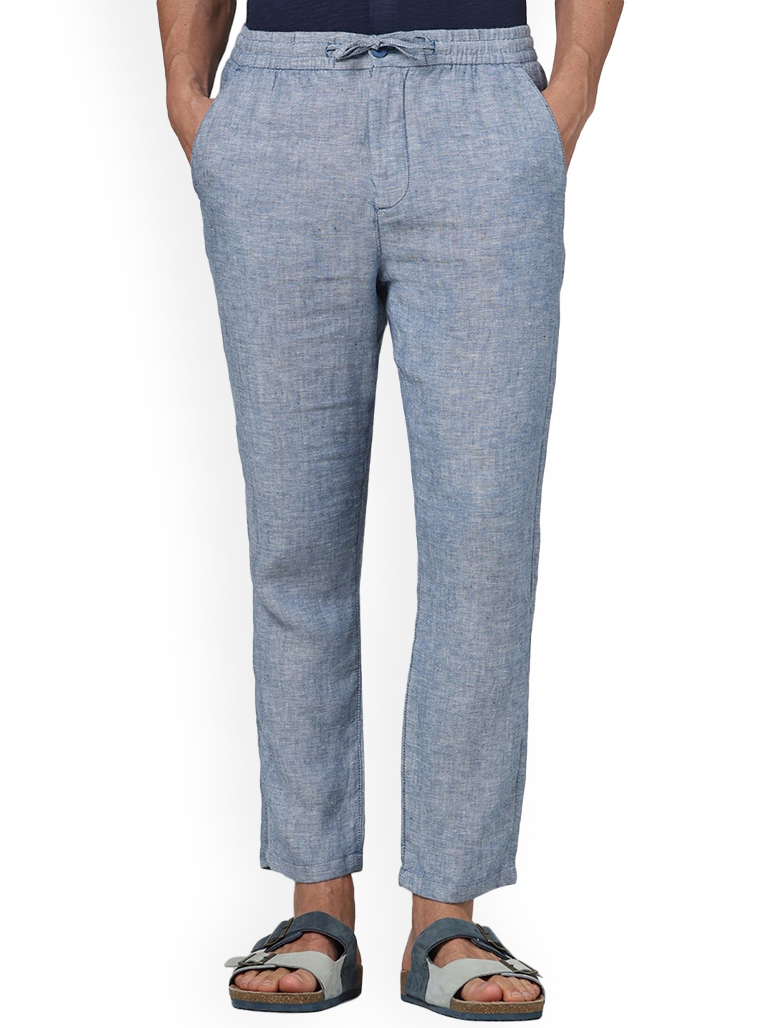 

Celio Men Mid-Rise Trousers, Blue