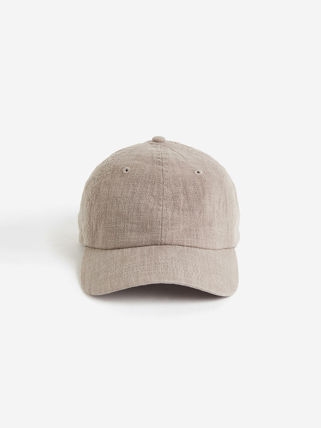 

H&M Women Ramie-Blend Cap, Beige