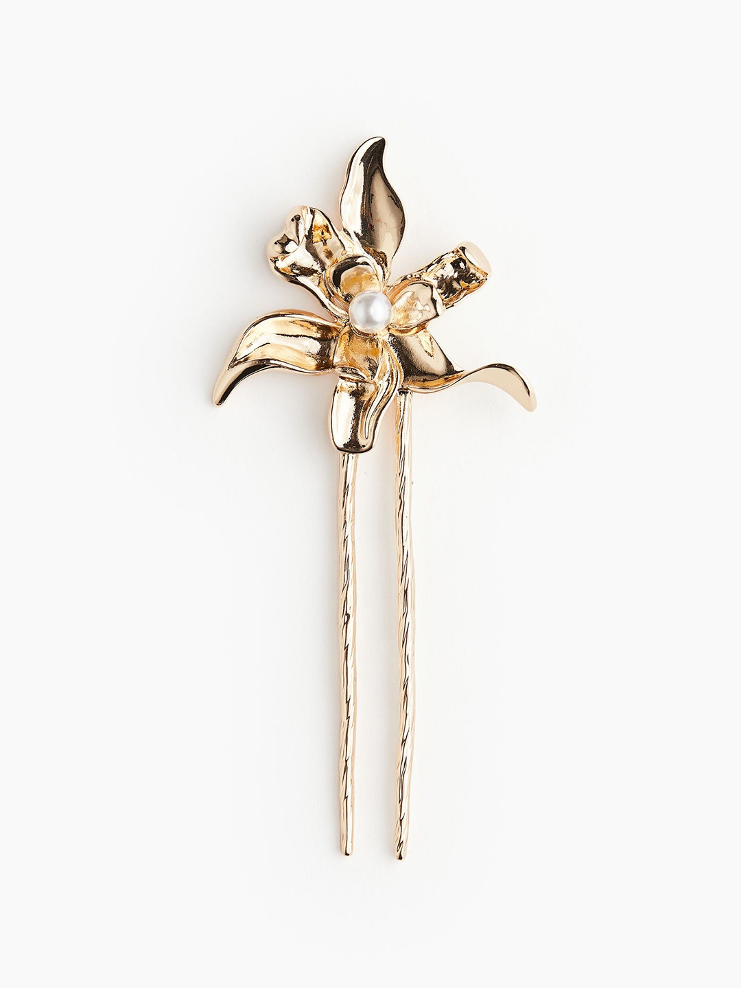 

H&M Flower-Detail Hair Stick, Gold