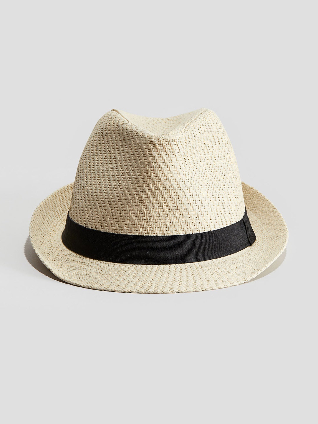 

H&M Boys Fedora-Style Straw Hat, Beige