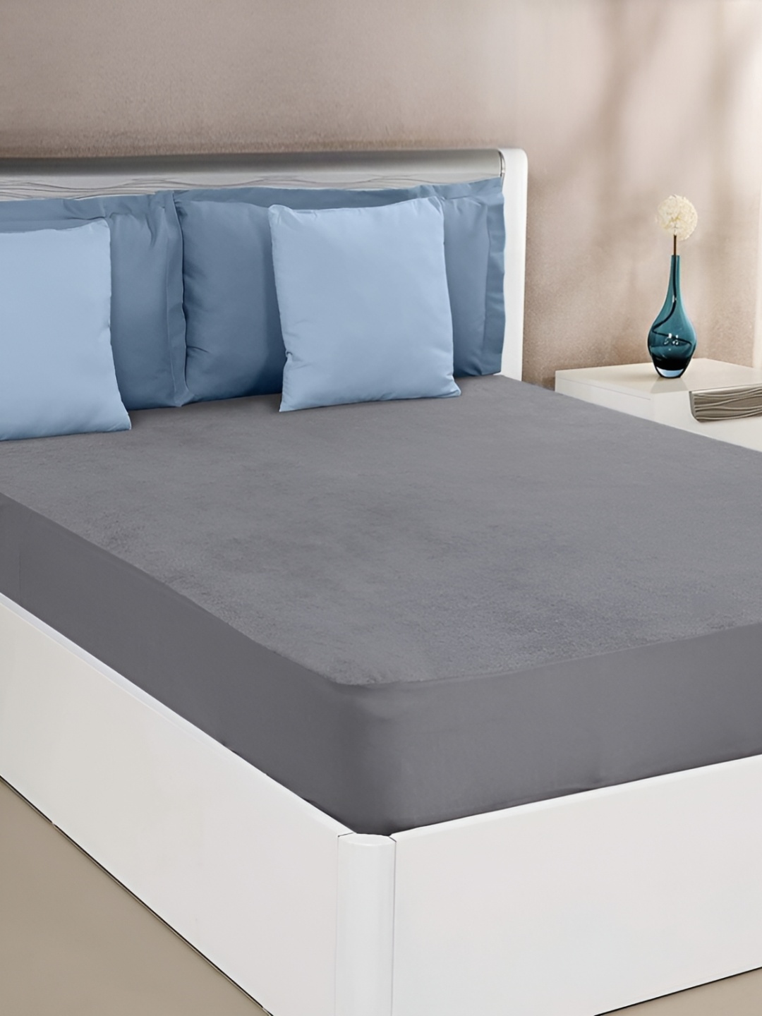 

Comfowell Grey Cotton Water Resistant Mattress Protector