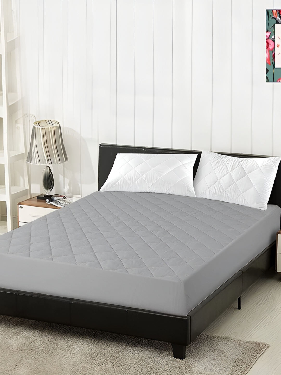 

Comfowell Grey Water Resistant Mattress Protector