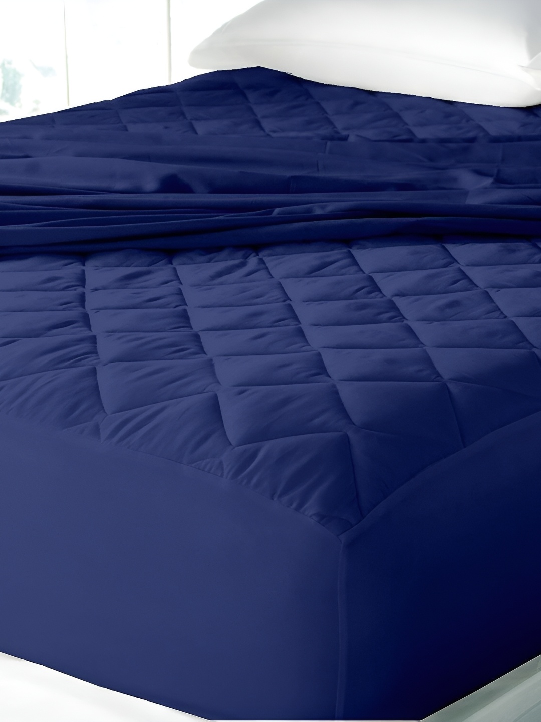

Comfowell Blue Cotton Water Resistant Double Size Mattress Protector