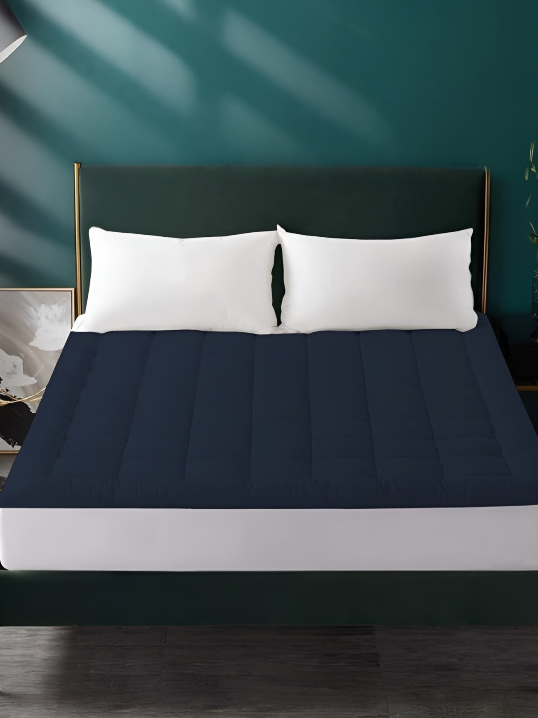 

Comfowell Blue Quilted Cotton Water Resistant Mattress Protector