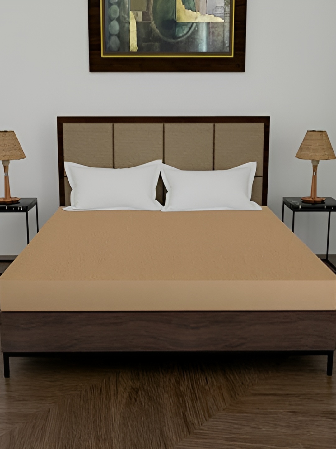 

Comfowell Beige Cotton Fitted Single Water Resistant Mattress Protector