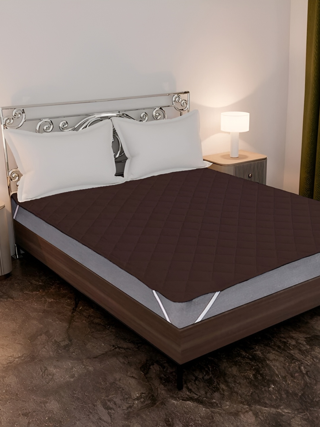 

Comfowell Brown Quilted Water Resistant Mattress Protector