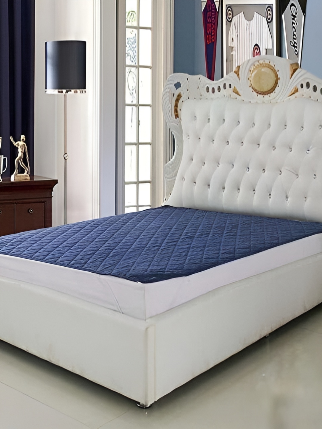 

Comfowell Blue Water Resistant Mattress Protector