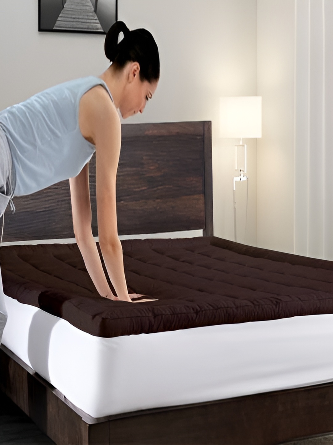 

Comfowell Brown Cotton Water Resistant Fitted Mattress Protector
