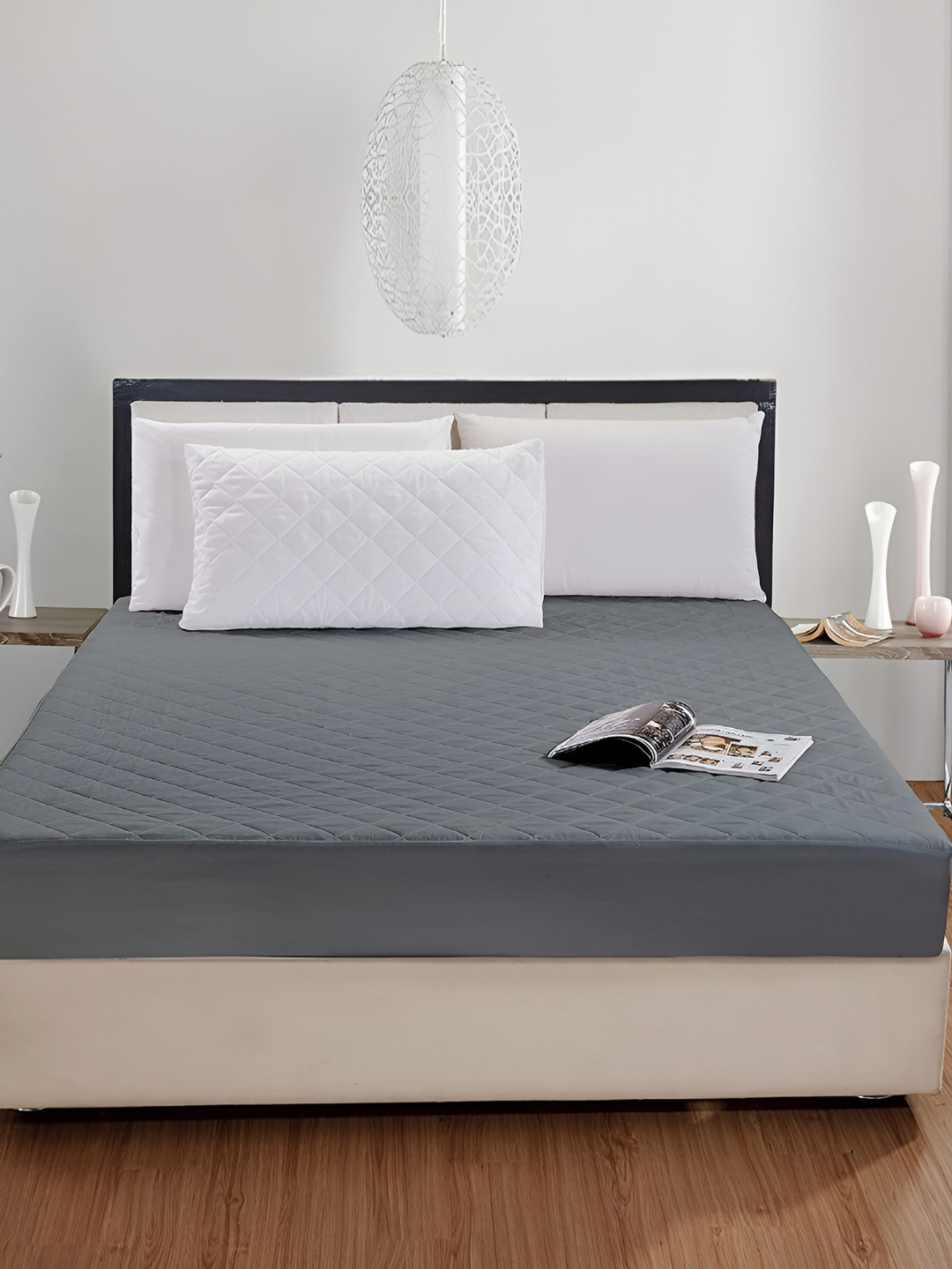 

Comfowell Grey Polyester Water Resistant Mattress Protector