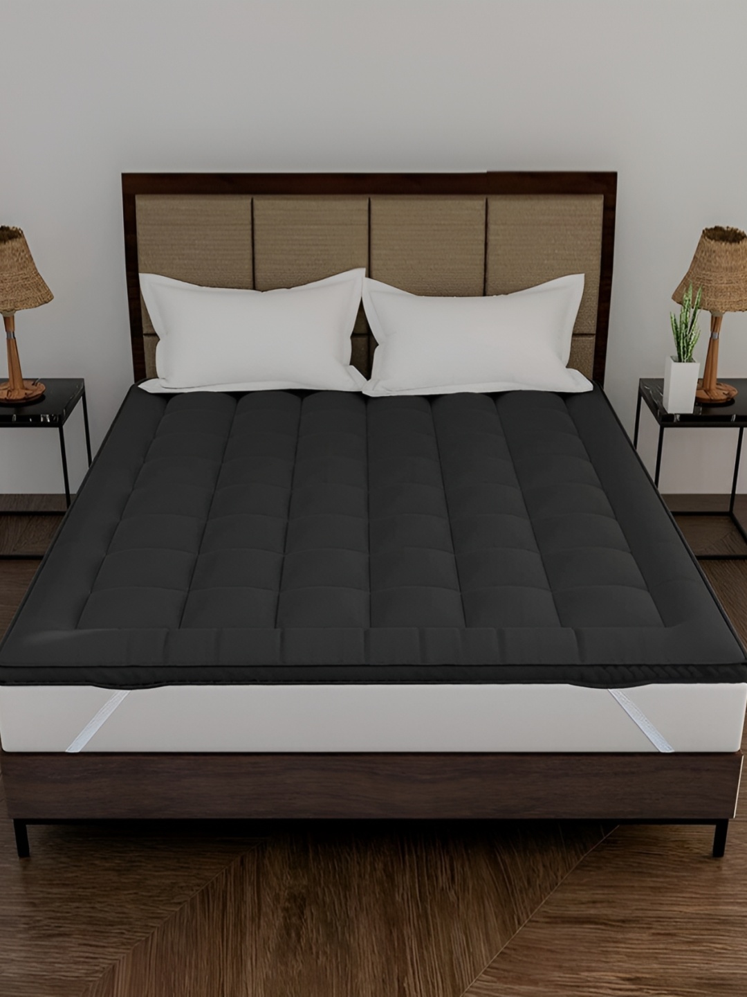 

Comfowell Black Cotton Water Resistant Single Mattress Protector
