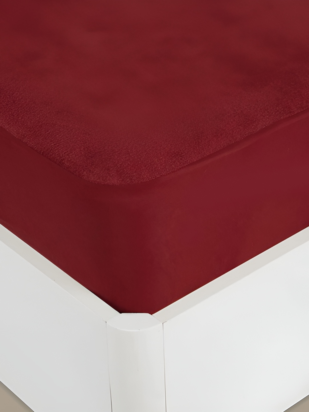

Comfowell Maroon Cotton Water Resistant Mattress Protector