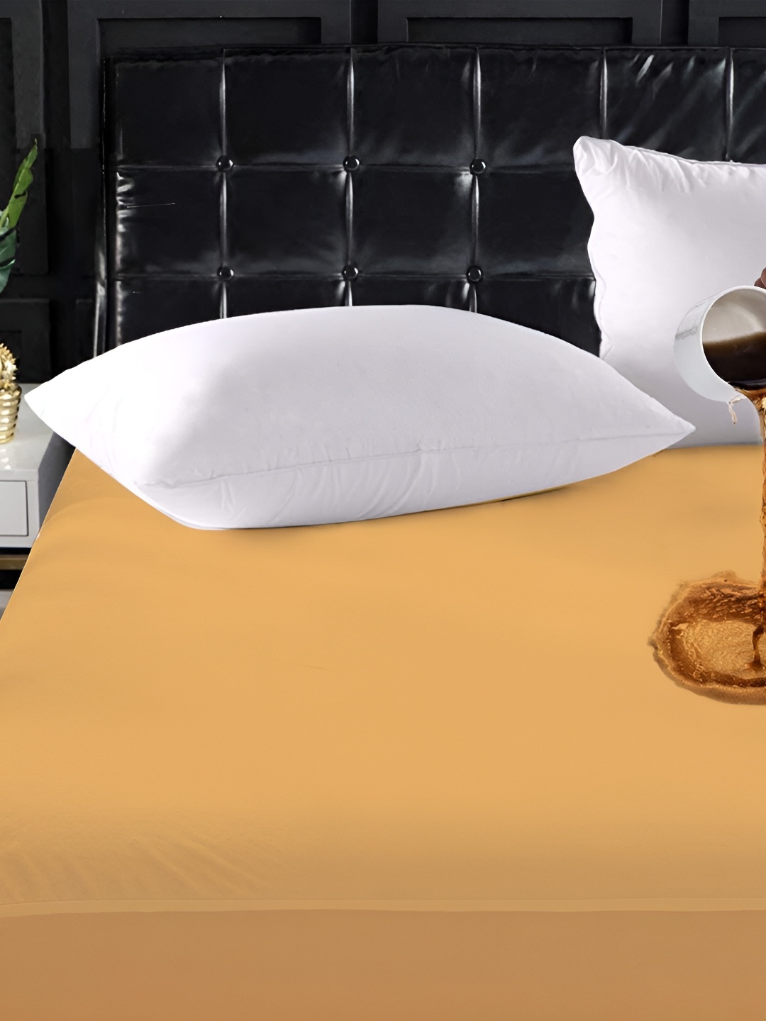 

Comfowell Beige Polyester Water Resistant Mattress Protector