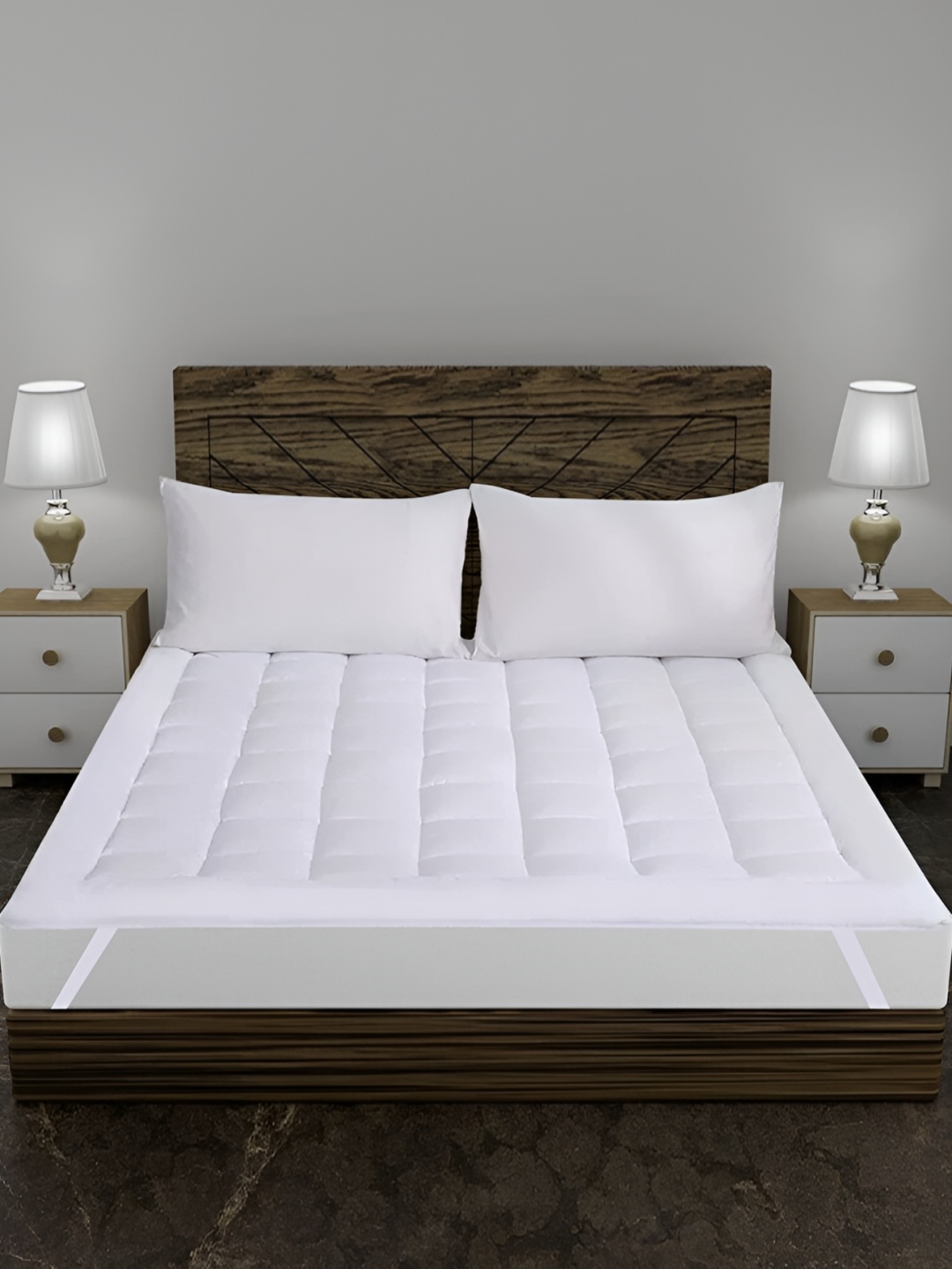 

Comfowell White Topper Cotton Queen Size Waterproof Mattress Cover