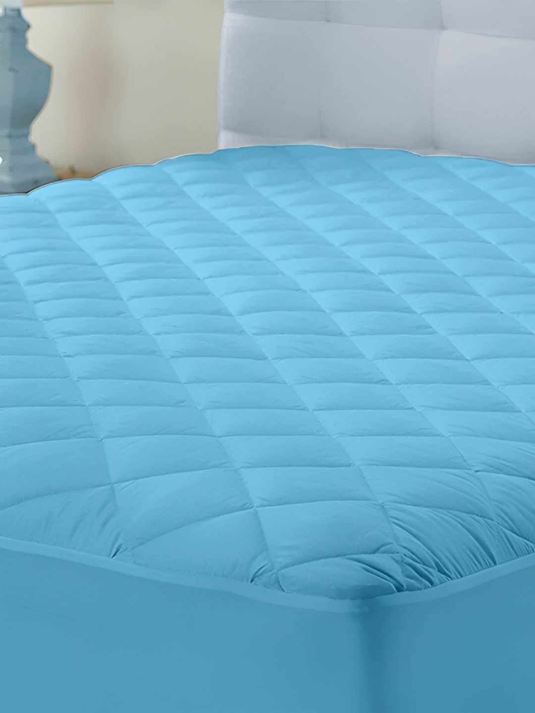 

Comfowell Blue Fitted Single Water Resistant Mattress Protector