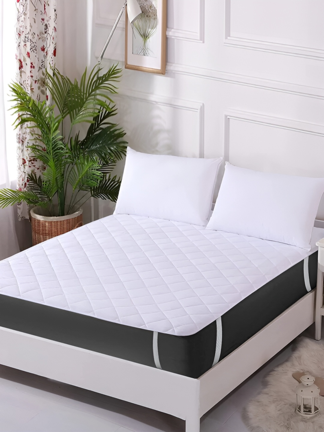 

Comfowell White Quilted Water Resistant Mattress Protector