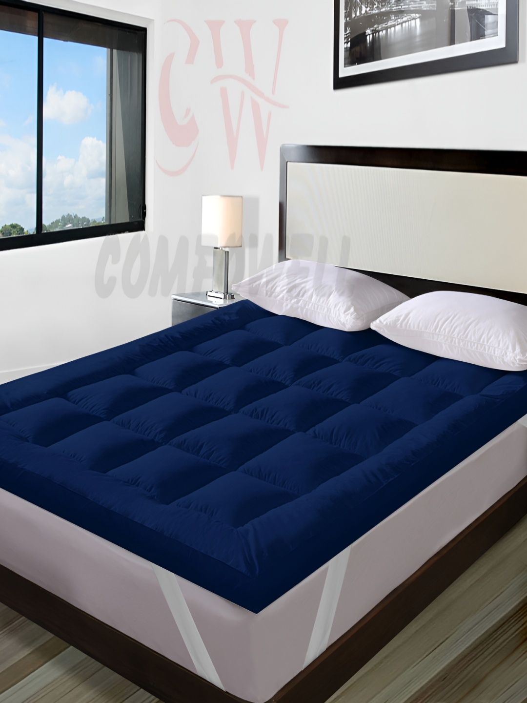 

Comfowell Blue Cotton Water Resistant King Mattress Protector