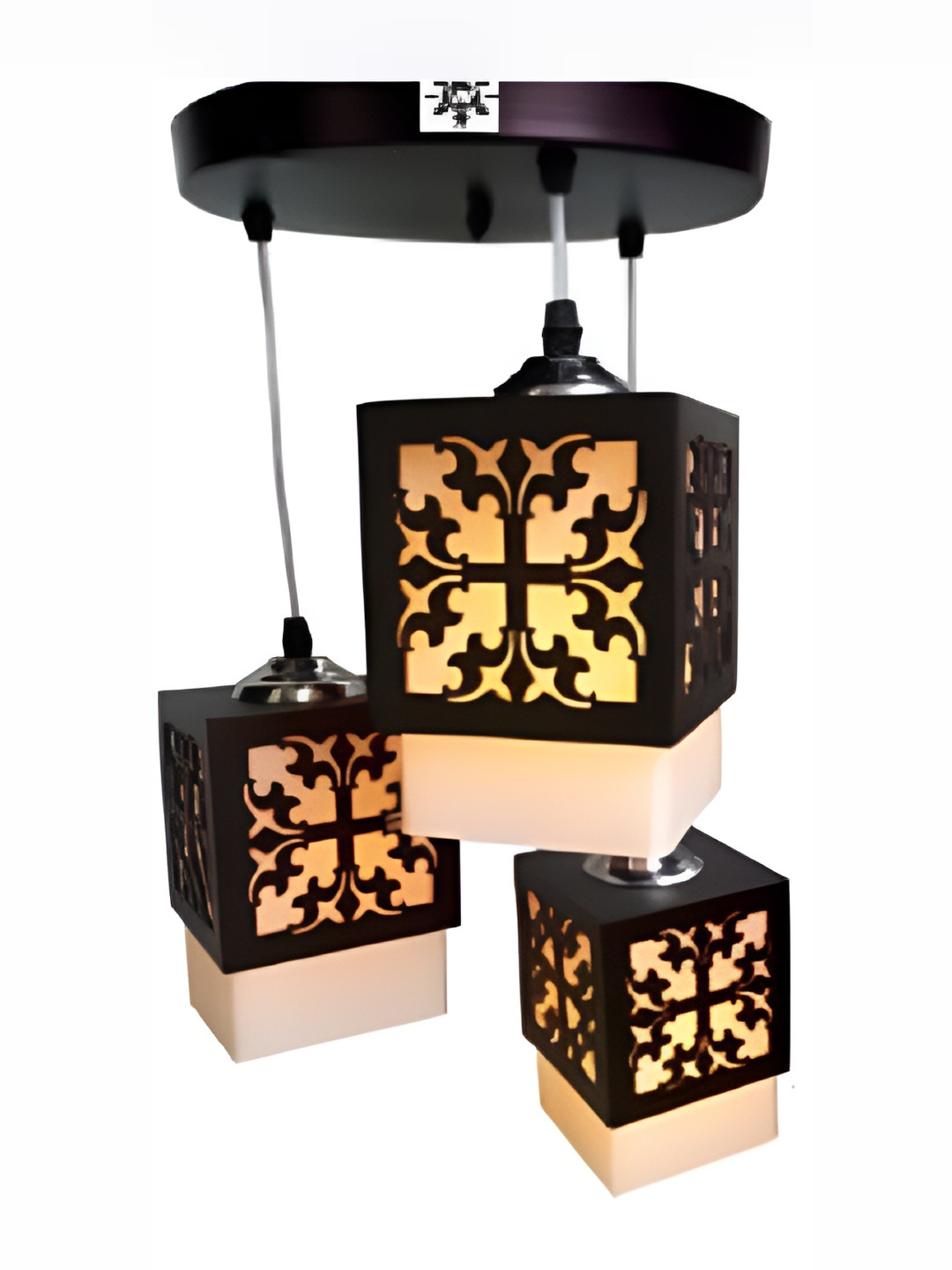 

Areezo Brown Textured Ceiling Lamp