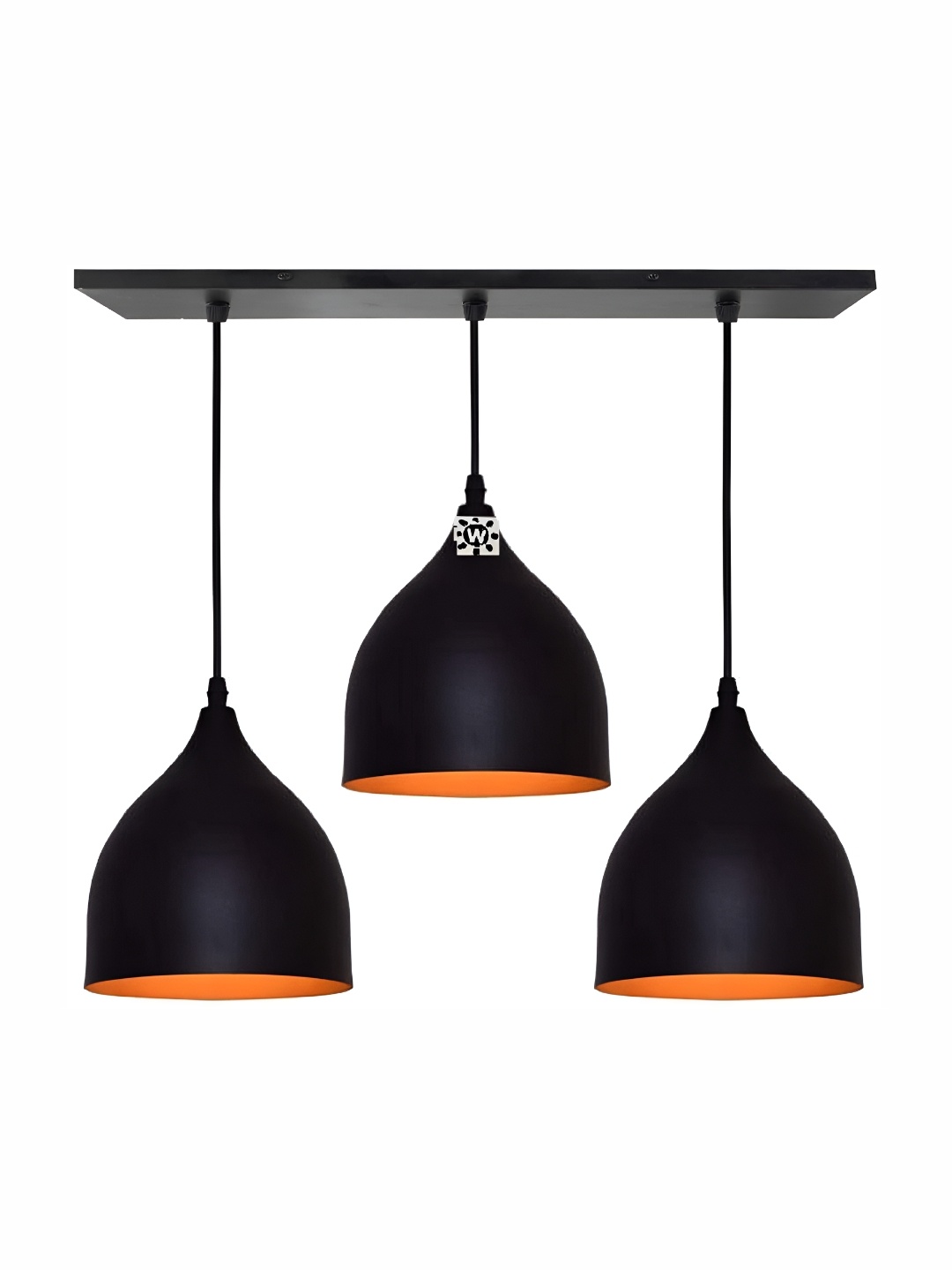 

Areezo Black & Orange Aluminium Bell Shape Contemporary Ceiling Lamp